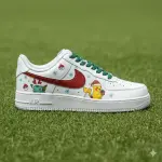 Custom Pokémon Christmas Nike Air Force 1s - Handmade Holiday Gift Sneakers