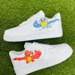Custom Pokémon Nike Air Force 1s - Squirtle & Charmander Hand-Painted Sneakers