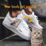 Custom Pet Portrait Sneakers – Personalized Dog or Cat Hand-Painted Shoes