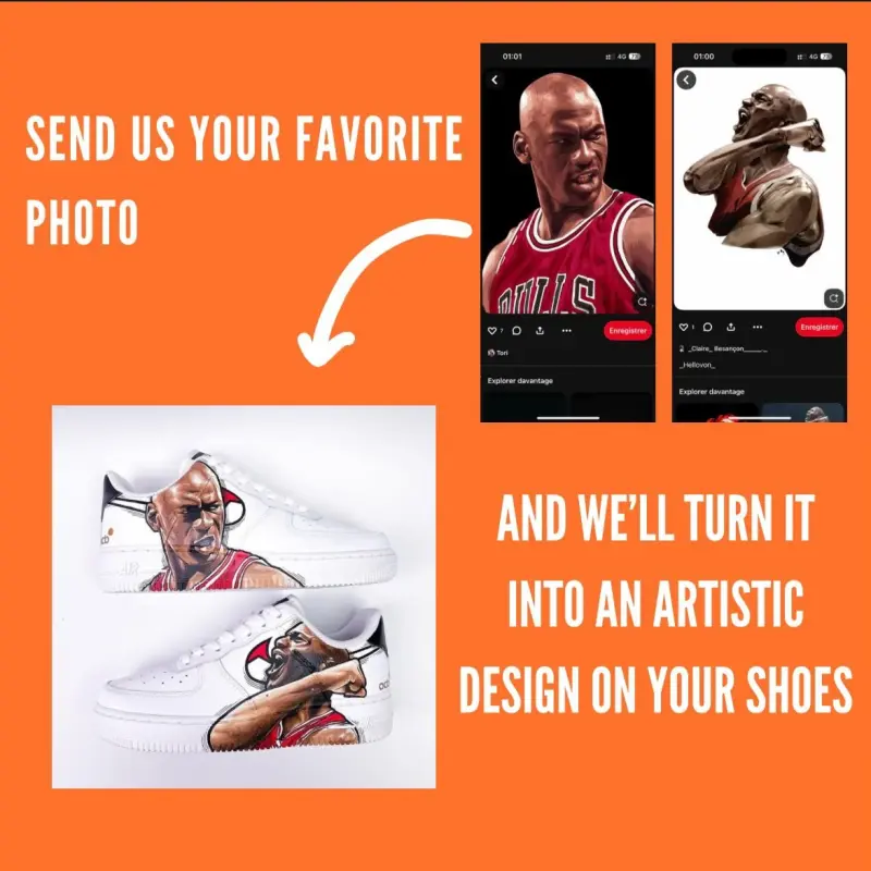 Personalized Sneakers – Send Your Picture, We Paint Your Story