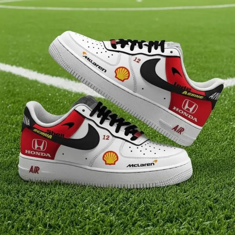 McLaren-Honda F1 Tribute Custom Air Force 1s