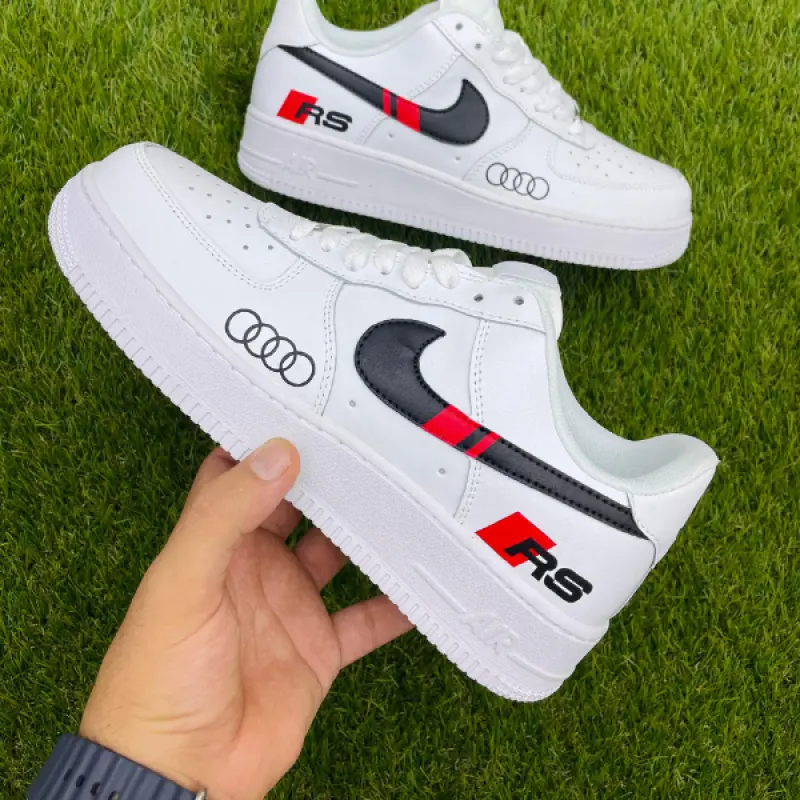 Audi RS Custom Nike Air Force 1 – Hand-Painted Luxury Car Sneakers by JadoreArt