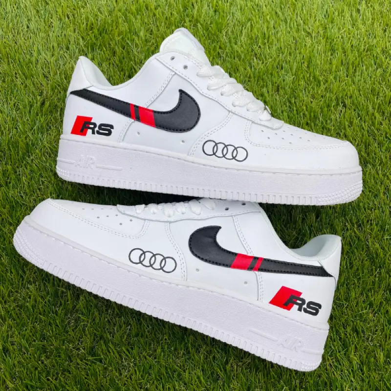 Audi RS Custom Nike Air Force 1 – Hand-Painted Luxury Car Sneakers by JadoreArt