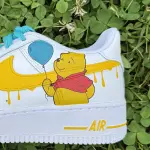 Custom Winnie the Pooh Air Force 1 Sneakers - Hand-Painted by JadoreArt