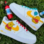 Custom Winnie the Pooh Air Force 1 Sneakers - Hand-Painted by JadoreArt