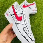Cartoon Style Custom Air Force 1 | Hand-Painted Comic Sneakers