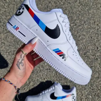 Custom BMW M Series Air Force 1 Sneakers – Hand-Painted Car Enthusiast Shoes | Motorsport Streetwear