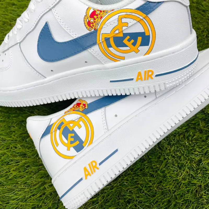 Custom Real Madrid Nike Air Force 1 Sneakers – Limited Edition Fan Shoes