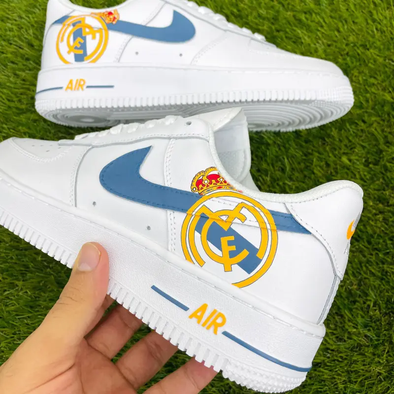 Custom Real Madrid Nike Air Force 1 Sneakers – Limited Edition Fan Shoes