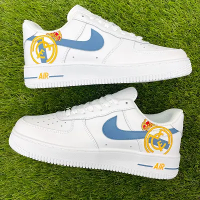 Custom Real Madrid Nike Air Force 1 Sneakers – Limited Edition Fan Shoes